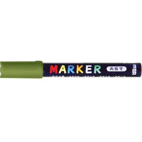 M&G  Ακρυλικός Μαρκαδόρος 2mm Πράσινος