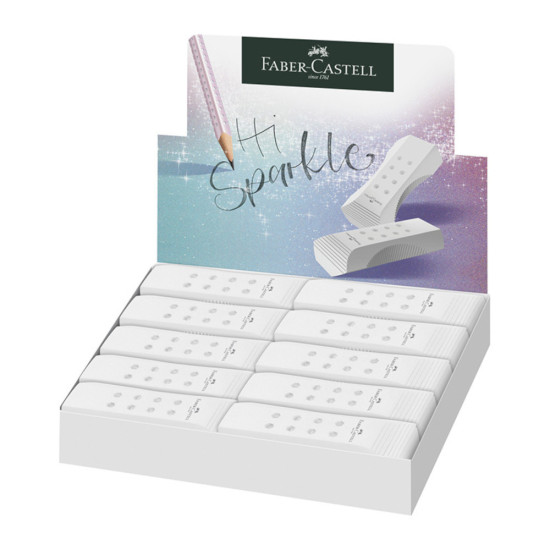 Faber-Castell Γόμα για Μολύβι Roll-on Sparkle Λευκή