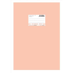 Τετράδιο καρφίτσα ριγέ A & G Paper Number One Nul Pastel 50 φύλλα Β5 - Σομόν