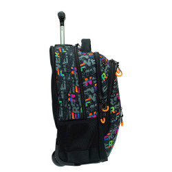 Gim Nerf Pattern Σχολική Τσάντα Τρόλεϊ Δημοτικού Πολύχρωμη