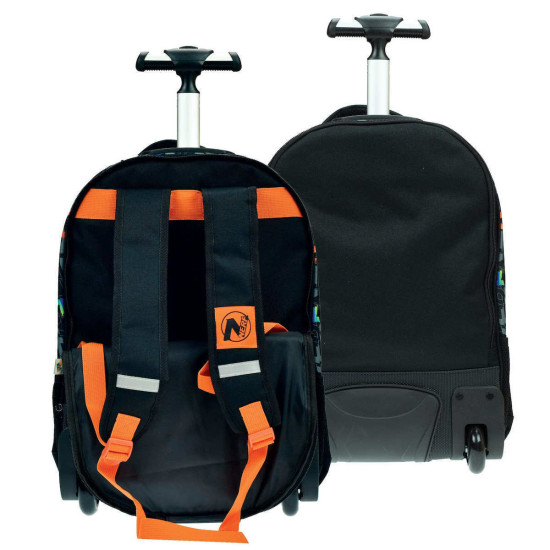 Gim Nerf Pattern Σχολική Τσάντα Τρόλεϊ Δημοτικού Πολύχρωμη