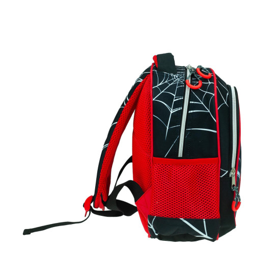 Gim Spiderman Black City Σχολική Τσάντα Πλάτης Νηπιαγωγείου σε Μαύρο χρώμα Μ25 x Π15 x Υ30εκ