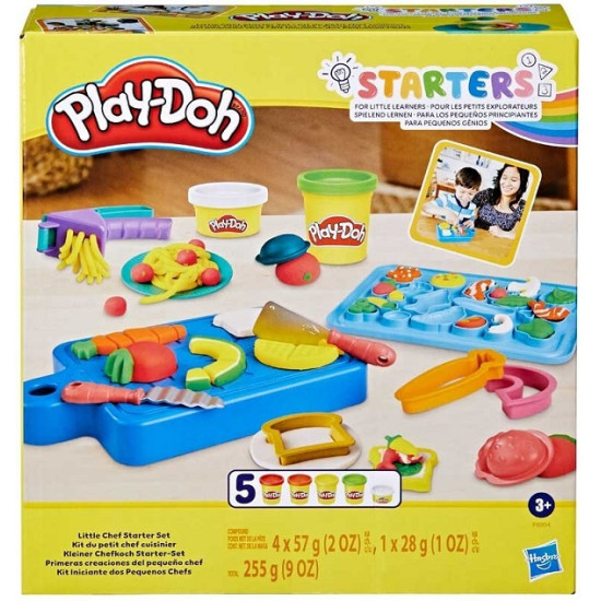 Hasbro Play-Doh Πλαστελίνη - Παιχνίδι Chef Starter Set για 3+ Ετών, 5τμχ