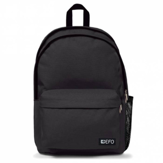 +Efo Duo Σχολική Τσάντα Πλάτης Γυμνασίου - Λυκείου σε Μαύρο χρώμα