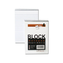 N.Telon Ntelon Νο.4 Μπλοκ Σημειώσεων Σπιράλ B6 Ριγέ