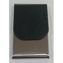 Θήκη καρτών μονή πολυτελείας μεταλλική μαύρη