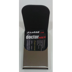 Θήκη καρτών μονή πολυτελείας μεταλλική μαύρη Θήκη καρτών μονή πολυτελείας μεταλλική μαύρη