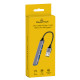 Powertech USB 3.2 Hub 4 Θυρών με σύνδεση USB-A Γκρι