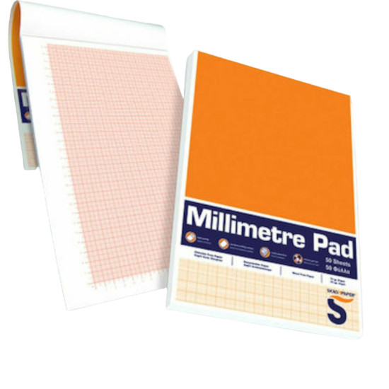 Μπλόκ μιλιμετρέ Α4 Φ.50 ριγέ 70γρ.
