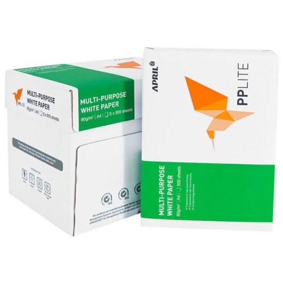 PaperOne Χαρτί Εκτύπωσης A4 80gr/m² 5x500 φύλλα
