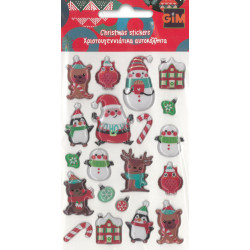 Gim Χριστουγεννιάτικα Αυτοκόλλητα (Διάφορα Σχέδια)