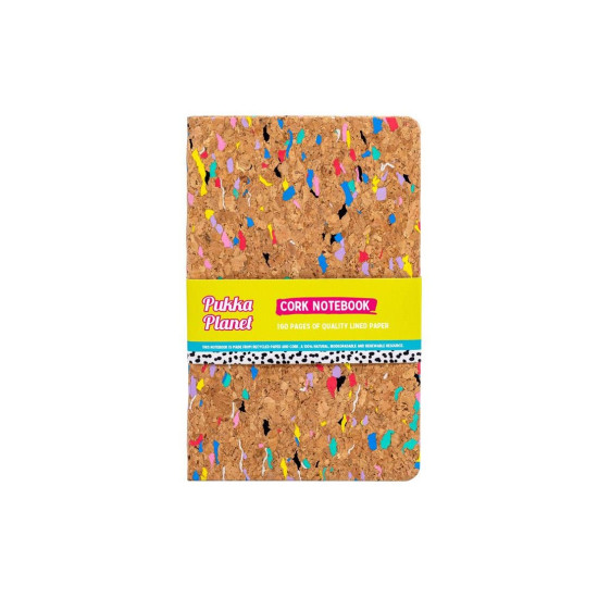 Σημειωματάριο  A5 PLANET CORK, 160σελ. 80 GSM PUKKA