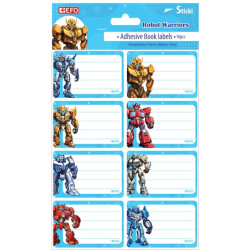 +Efo Αυτοκόλλητες Ετικέτες Robot Warriors 16τμχ
