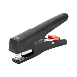 Deli No12 Συρραπτικό Χειρός με Δυνατότητα Συρραφής έως 30 Φύλλα Χαμηλής Πίεσης 24/6 26/6 Μαύρος