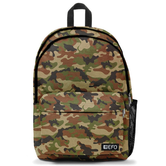 +Efo Duo Σχολική Τσάντα Πλάτης Γυμνασίου - Λυκείου σε Καμουφλάζ χρώμα