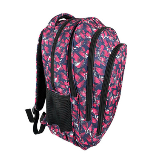 +Efo 4zip Σχολική Τσάντα Πλάτης Γυμνασίου - Λυκείου σε Φούξια χρώμα