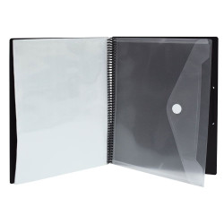 Skag PP Σουπλ Σπιράλ Α4 με Λάστιχο & Φάκελο 30 Θήκες Μαύρο Skag PP Σουπλ Σπιράλ Α4 με Λάστιχο & Φάκελο 30 Θήκες Μαύρο