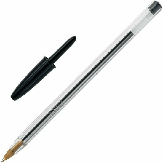 Bic Στυλό Ballpoint 1.0mm με Μαύρο Mελάνι Cristal Original