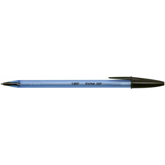 Bic Στυλό Ballpoint 1.2mm με Μαύρο Mελάνι Cristal Soft