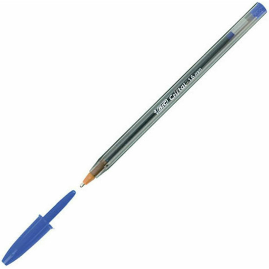 Bic Στυλό Ballpoint 1.6mm με Μπλε Mελάνι Cristal Large