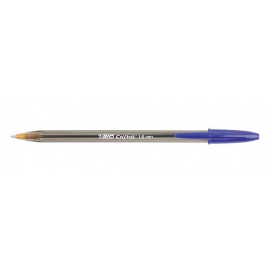 Bic Στυλό Ballpoint 1.6mm με Μπλε Mελάνι Cristal Large