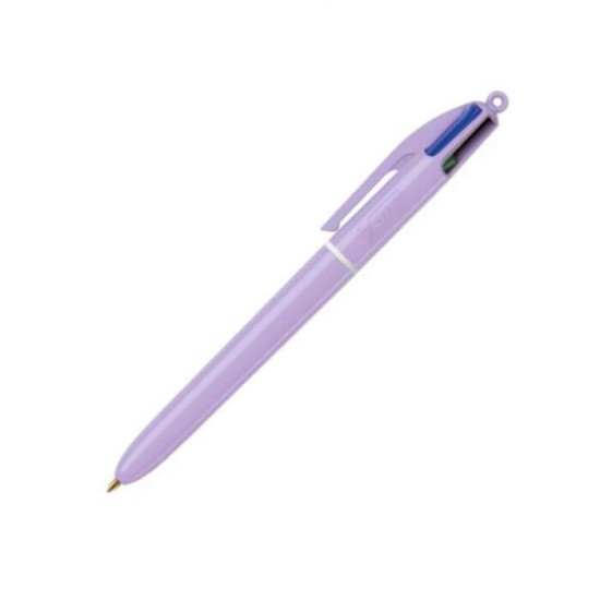 Bic Στυλό 4 Χρωμάτων Medium 1.0mm Pastel Μωβ