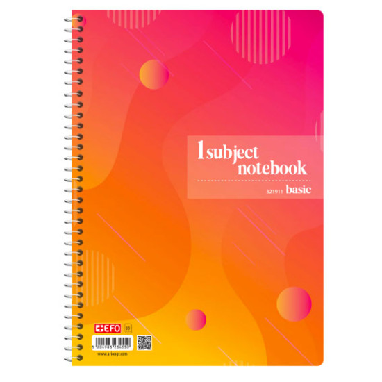 +Efo Σπιράλ Τετράδιο Ριγέ A4 30 Φύλλων 1 Θέμα (Διάφορα Χρώματα) +Efo Σπιράλ Τετράδιο Ριγέ A4 30 Φύλλων 1 Θέμα (Διάφορα Χρώματα)