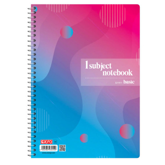 +Efo Σπιράλ Τετράδιο Ριγέ A4 30 Φύλλων 1 Θέμα (Διάφορα Χρώματα) +Efo Σπιράλ Τετράδιο Ριγέ A4 30 Φύλλων 1 Θέμα (Διάφορα Χρώματα)