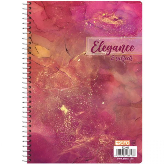 +Efo Τετράδιο Σπιράλ Α4 60 Φύλλων 2 Θεμάτων (Διάφορα Χρώματα)