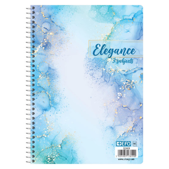 +Efo Τετράδιο Σπιράλ Α4 90 Φύλλων 3 Θεμάτων (Διάφορα Χρώματα)