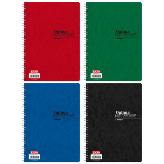 +Efo Τετράδιο Σπιράλ Α4 60 Φύλλων 2 Θεμάτων (Διάφορα Χρώματα)