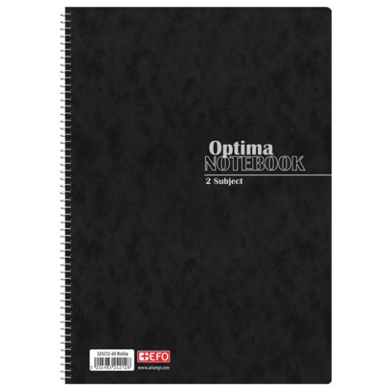 +Efo Τετράδιο Σπιράλ Α4 60 Φύλλων 2 Θεμάτων (Διάφορα Χρώματα)