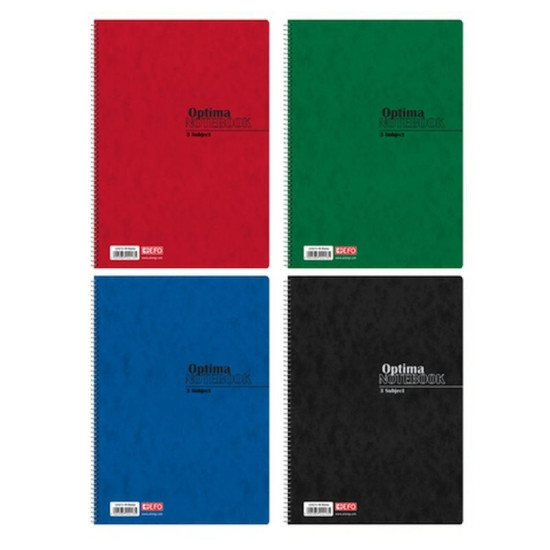 +Efo Τετράδιο Σπιράλ Α4 90 Φύλλων 3 Θεμάτων (Διάφορα Χρώματα)