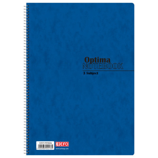 +Efo Τετράδιο Σπιράλ Α4 90 Φύλλων 3 Θεμάτων (Διάφορα Χρώματα)