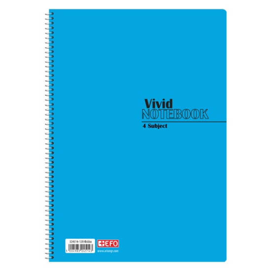 +Efo Τετράδιο Σπιράλ Α4 120 Φύλλων 4 Θεμάτων (Διάφορα Χρώματα) +Efo Τετράδιο Σπιράλ Α4 120 Φύλλων 4 Θεμάτων (Διάφορα Χρώματα)