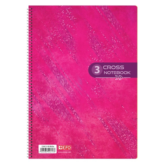 +Efo Τετράδιο Σπιράλ Α4 90 Φύλλων 3 Θεμάτων (Διάφορα Χρώματα)