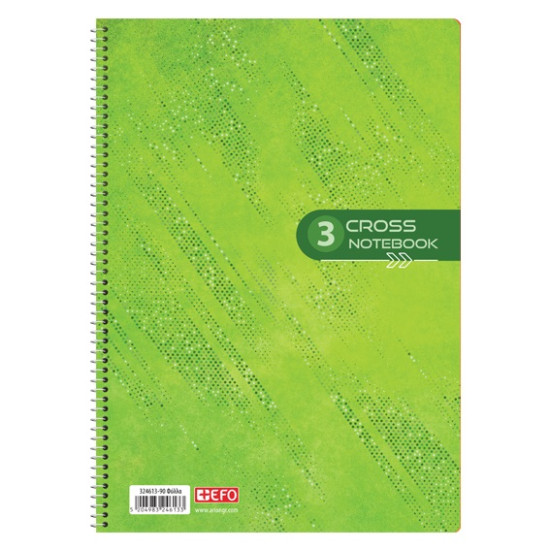 +Efo Τετράδιο Σπιράλ Α4 90 Φύλλων 3 Θεμάτων (Διάφορα Χρώματα)
