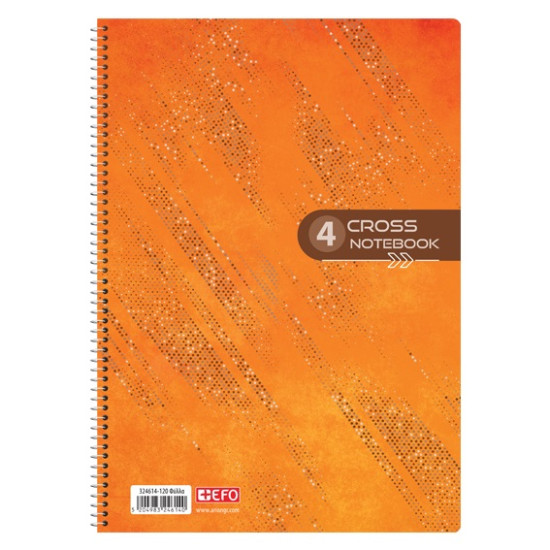 +Efo Τετράδιο Σπιράλ Α4 120 Φύλλων 4 Θεμάτων (Διάφορα Χρώματα)