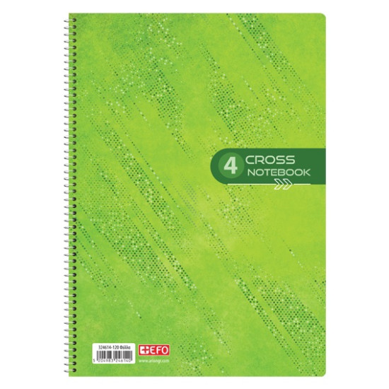 +Efo Τετράδιο Σπιράλ Α4 120 Φύλλων 4 Θεμάτων (Διάφορα Χρώματα)