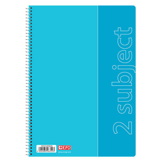 +Efo Τετράδιο Ριγέ Α4 2 Θεμάτων Θεμάτων Pastel [Διάφορα Χρώματα]