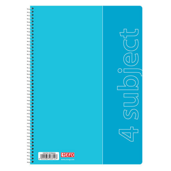 +Efo Τετράδιο Ριγέ Α4 4 Θεμάτων Θεμάτων Pastel [Διάφορα Χρώματα]