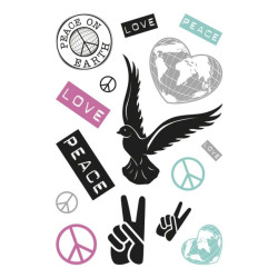 Herma αυτοκόλλητα  peace 3 σελίδες