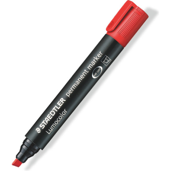 Staedtler Lumocolor Ανεξίτηλος Μαρκαδόρος Πλακέ Μύτη 2-5mm Κόκκινος Staedtler Lumocolor Ανεξίτηλος Μαρκαδόρος Πλακέ Μύτη 2-5mm Κόκκινος