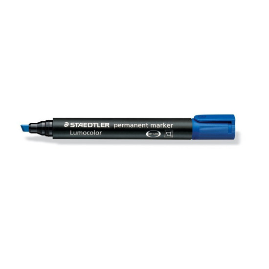 Staedtler Lumocolor Ανεξίτηλος Μαρκαδόρος Πλακέ Μύτη 2-5mm Μπλε Staedtler Lumocolor Ανεξίτηλος Μαρκαδόρος Πλακέ Μύτη 2-5mm Μπλε