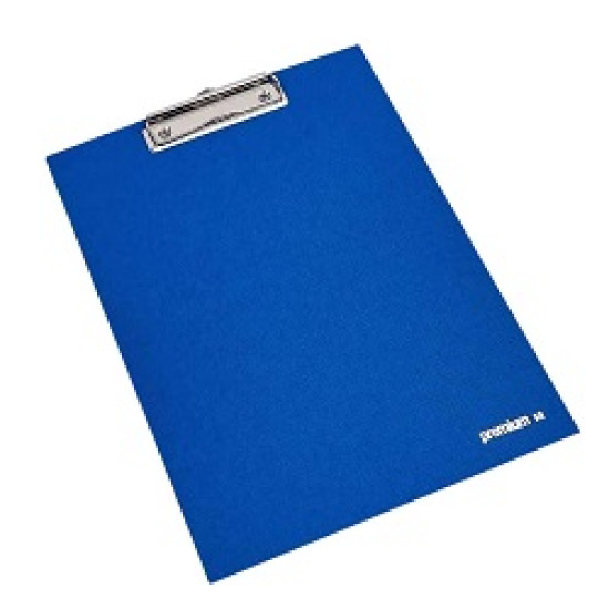 A&G Premium Πινακίδα Μονή με Πιάστρα PVC για Χαρτί A4 Μπλε