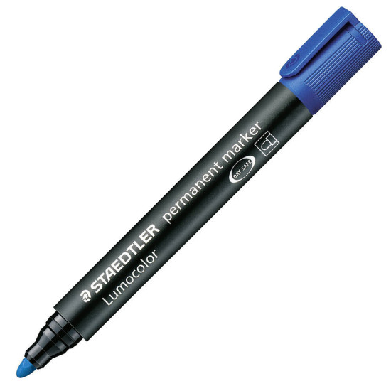 Staedtler Lumocolor Ανεξίτηλος Μαρκαδόρος Στρογγυλή Μύτη 2mm Μπλε