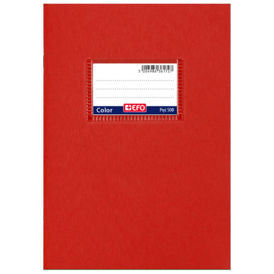 +EFO Τετράδιο Color 17x25 50 Φύλλα Κόκκινο