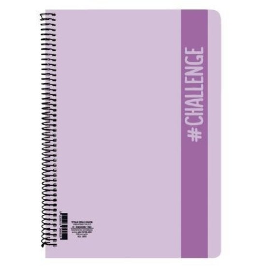 A&G Paper Σπιράλ Τετράδιο Ριγέ Β5 90 Φύλλων 3 Θεμάτων Challenge (Διάφορα Χρώματα) A&G Paper Σπιράλ Τετράδιο Ριγέ Β5 90 Φύλλων 3 Θεμάτων Challenge (Διάφορα Χρώματα)