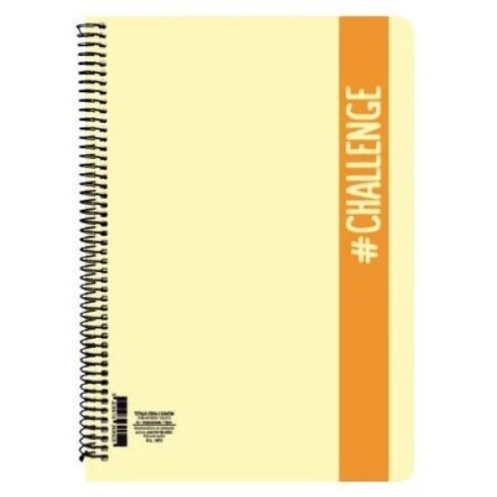 A&G Paper Σπιράλ Τετράδιο Ριγέ Β5 90 Φύλλων 3 Θεμάτων Challenge (Διάφορα Χρώματα) A&G Paper Σπιράλ Τετράδιο Ριγέ Β5 90 Φύλλων 3 Θεμάτων Challenge (Διάφορα Χρώματα)