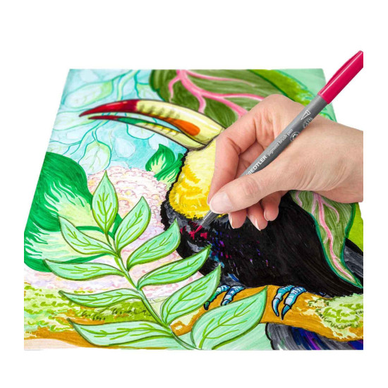 Staedtler Μαρκαδόροι Σχεδίου Πολύχρωμοι Basic Colours 12τμχ